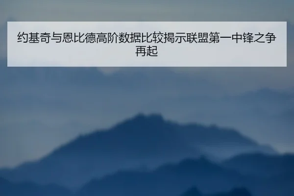 约基奇与恩比德高阶数据比较揭示联盟第一中锋之争再起